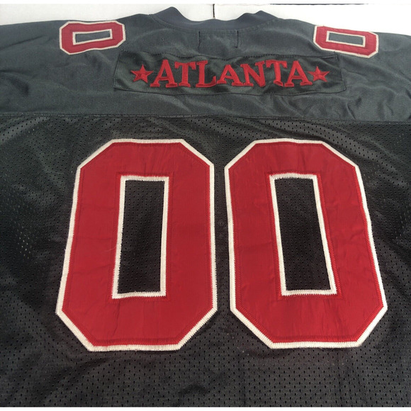 Atlanta Jersey Men's 2XL AOP Shirt Vintage 1990s Gray Red 00 Dio Moda USA Sports - Picture 14 of 16